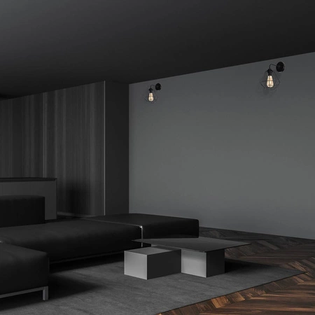 INDUSTRIALNY Kinkiet COLIN BLACK 1xE27 MLP4788