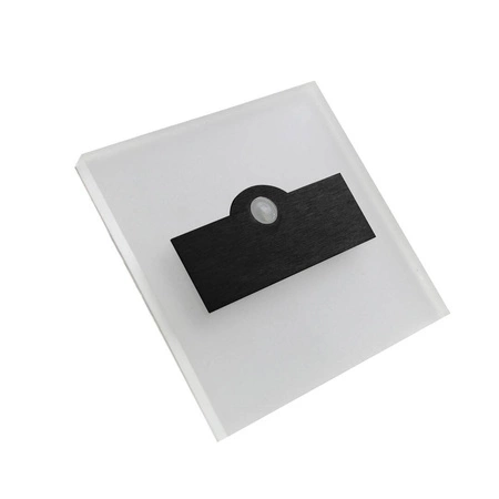 Oprawa schodowa 12V, LUMI BLACK, 0,6W LED, barwa ciepła 3000K, EKS6896 z czujnikiem ruchu PIR