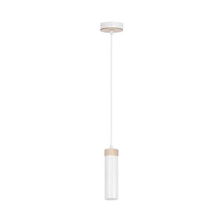 Lampa wisząca Pedro, biały/drewno, 1x8W GU10, MLP4252