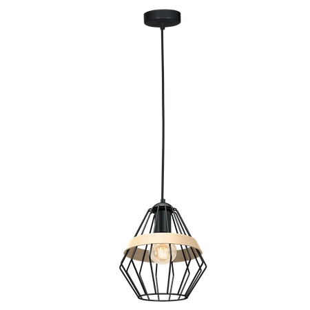 Lampa wisząca INDUSTRIALNA CLIFF BLACK 1xE27 MLP5524