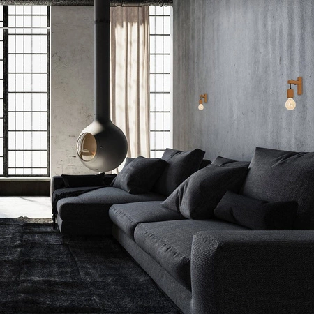 Kinkiet JACK, MLP4356, dąb, 1x60W E27