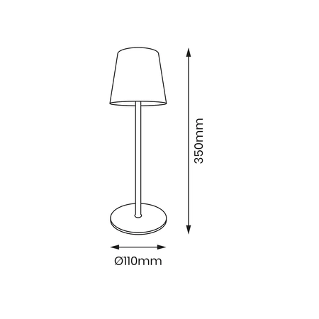 Lampka Biurkowa Virgin 3W 3CCT IP44 Bateria
