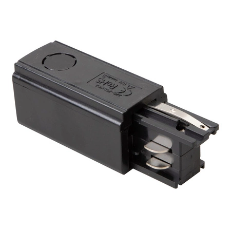 Zasilanie + Zaślepka Do Szynoprzewodu Czarny 3-Obwodowy