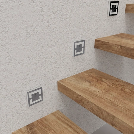 Schodowa z czujnikiem ruchu PIR QUADRO Neutralna 4K