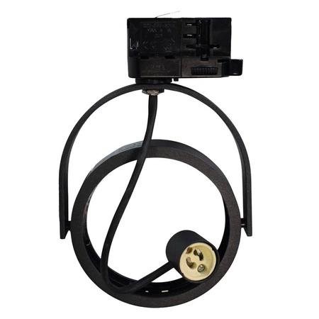Reflektor szyno przewodu 3F LUGAR BLACK track light AR111 | czarny