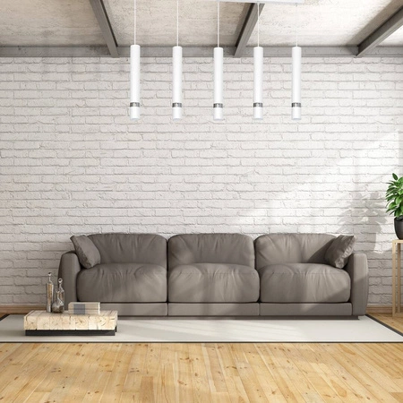 Lampa wisząca nowoczesna zwis JOKER V biały szer. 90cm