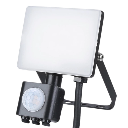 Naświetlacz LED 10W, PIR, 950lm, 5000K, EKN9017