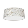 Lampa sufitowa ZIGGY WHITE White/Gold 2xE27 Ø40cm