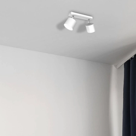 Lampa sufitowa DIXIE WHITE 2x GX53 szer. 24cm | biały