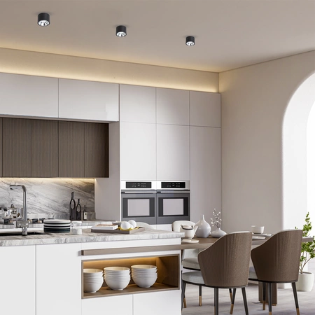 Oprawa natynkowa Redondo Czarny 1xAR111 GU10