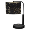 Lampka nocna SENSO Black/Gold 1xE27 wys. 37cm | czarny złoty