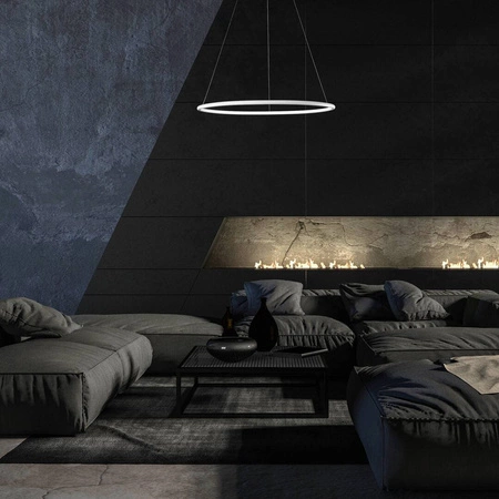 Lampa wisząca okrąg pierścień 40cm ORION WHITE LED barwa ciepła 3000K
