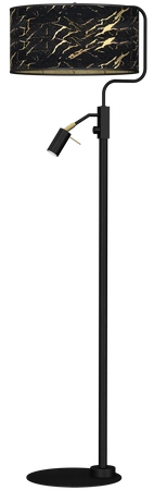 Lampa podłogowa SENSO Black/Gold 1xE27 + 1x mini GU10