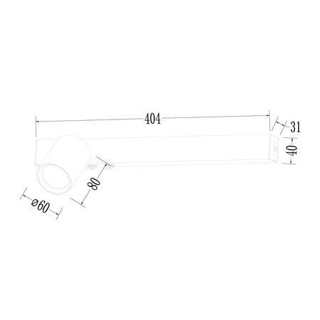 Kinkiet Magnet 9W+1xGU10 3000/4000K Biały Lewy