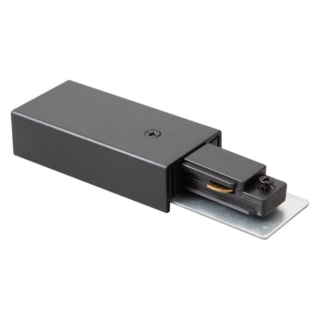 Zasilanie + Zaślepka Do Szynoprzewodu Czarny 1-Obwodowy