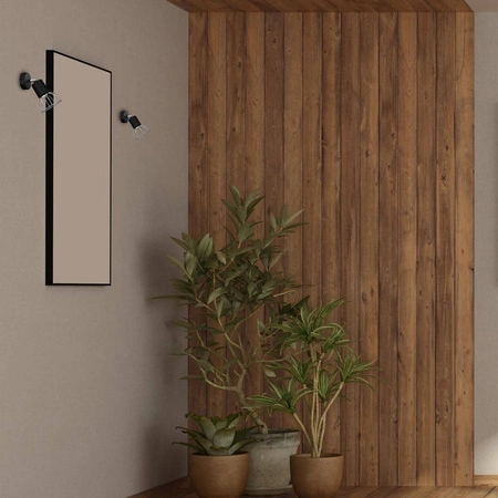 Kinkiet DANTE, MLP7356, czarny/chrom, 1x8W LED GU10