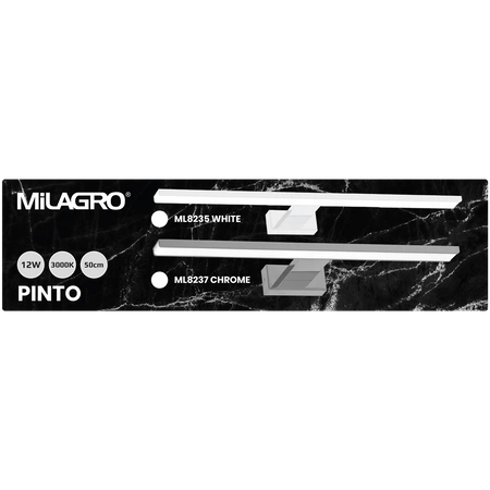 Kinkiet nad obraz PINTO CHROME 12W LED 50cm | chrom