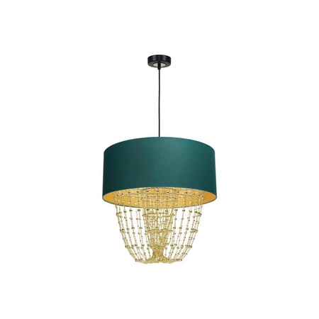 Nowoczesna lampa wisząca ALMERIA GREEN/GOLD 1xE27 MLP6452