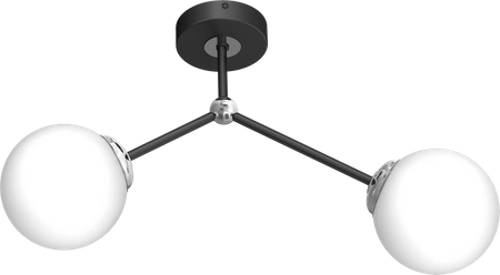 Lampa sufitowa JOY BLACK 2xE14