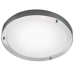 Lampa sufitowa ANCONA E27 40W Szkło | Stal szczotkowana