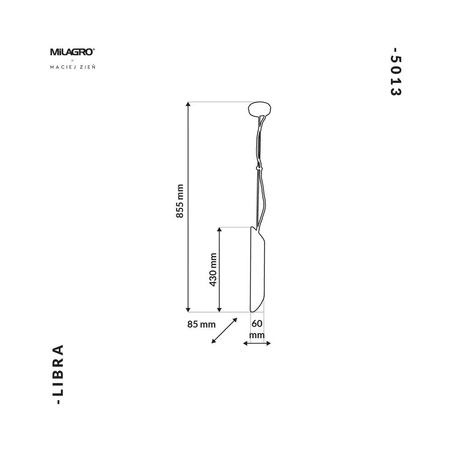 Lampa wisząca LIBRA, złota, 1x40W E14, MZ5013