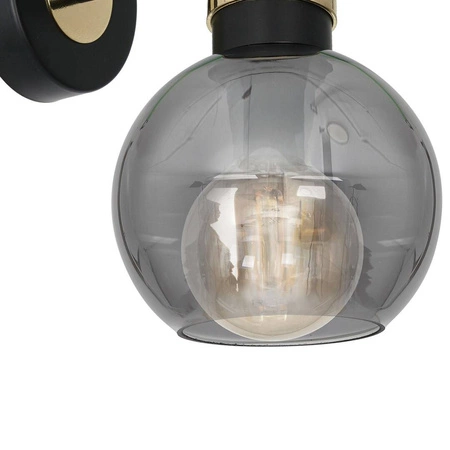 Lampa ścienna kinkiet OMEGA BLACK / GOLD MLP6528