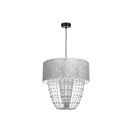 Nowoczesna lampa wisząca ALMERIA SILVER/CHROME 1xE27 MLP6437