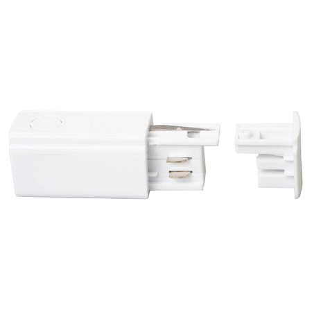 Zasilanie + Zaślepka Do Szynoprzewodu Biały 3-Obwodowy