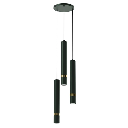 Lampa wisząca JOKER, MLP8919, zielony/złoty, 3x8W GU10