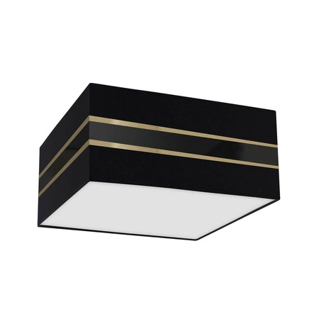 Lampa sufitowa ULTIMO BLACK, MLP7336, 40 cm, czarny/transparentny/złoty, 2x60W E27