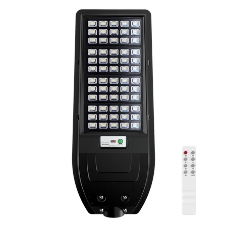 Latarnia solarna Via, czarna, 150W LED, barwa zimna 6000K, 1800lm, EKO9095