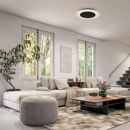 Lampa sufitowa Piattino Czarny 30W LED 3000K-4000k-6000K