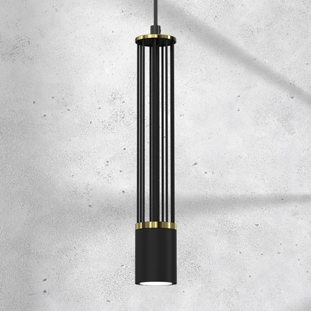 Lampa wisząca ESTILO, MLP8409. czarny/złoty, 1x40W GU10