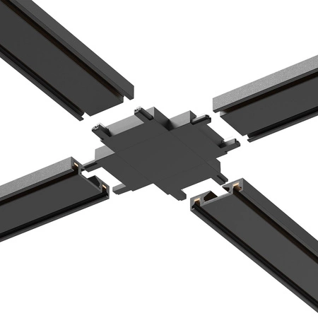 Slim Magnetic Track Czarny Łącznik Szyn +