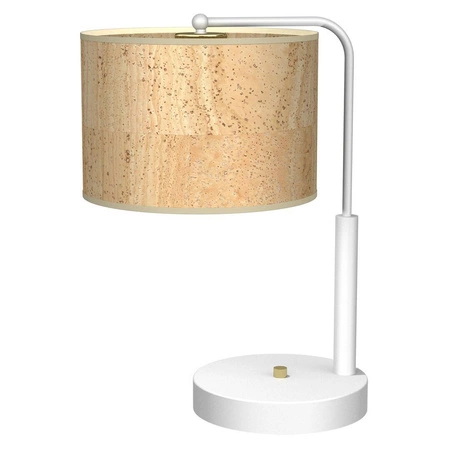 Lampa gabinetowa CORK, MLP7524, biały/korkowy, 1x40W E27