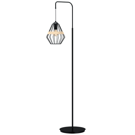 Lampa stojąca podłogowa INDUSTRIALNA CLIFF BLACK 1xE27 MLP5528
