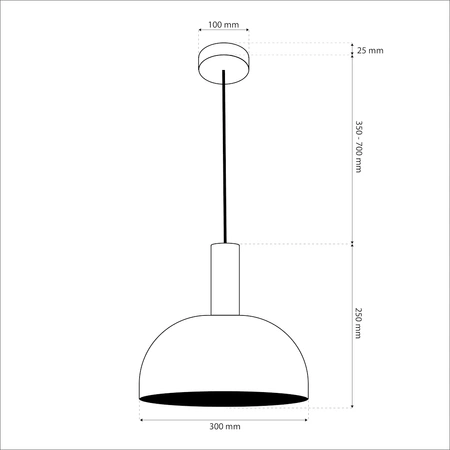 Lampa wisząca VISBY WHITE 1xE27