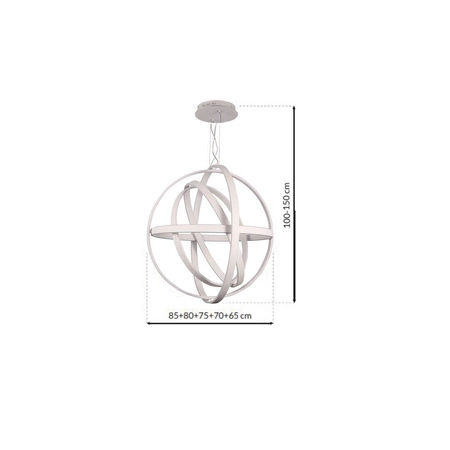 Nowoczesna lampa wisząca COPERNICUS WHITE 260W LED ML6150