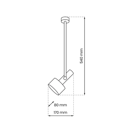Lampa sufitowa LINTERNA, MLP8675, czarna, 1x11W GX53