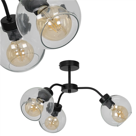 Lampa sufitowa żyrandol SOFIA CLEAR MLP6593