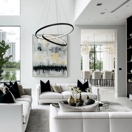 Lampa wisząca ROTONDA , czarna, 51W LED, barwa neutralna 4000K, ML7942