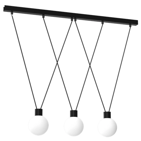 Lampa wisząca CAPRI, MLP8818, czarny/biały, 3x7W G9