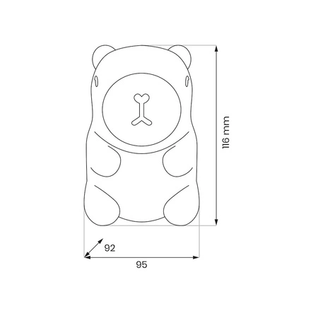 Lampka dziecięca KAPIBARA