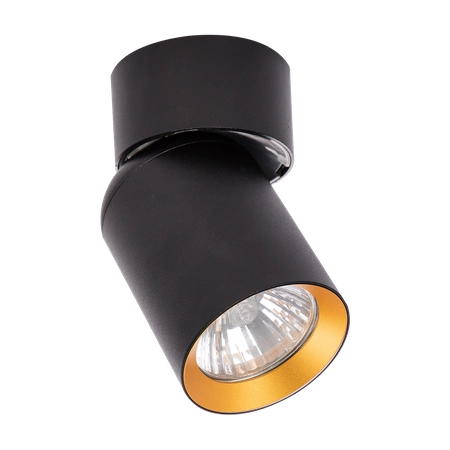 Spot Andy 1xGU10 Czarny + Złoty