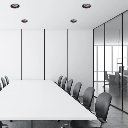 Oczko sufitowe podtynkowe okrągłe ruchome 83mm | czarny