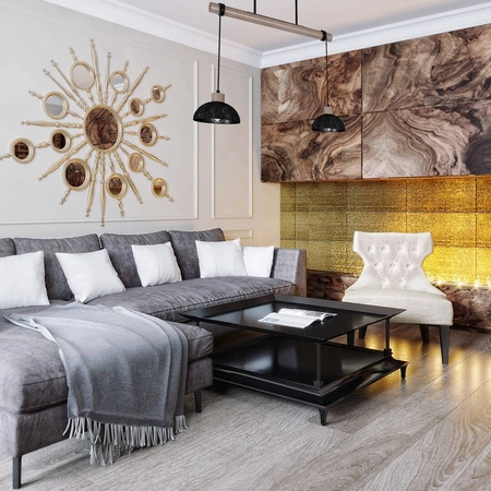 Lampa wisząca ERIK, MLP7639, przecierany czarny/drewno patynowane, 2x60W E27