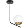 Lampa sufitowa nowoczesna kula CARINA czarny/biały