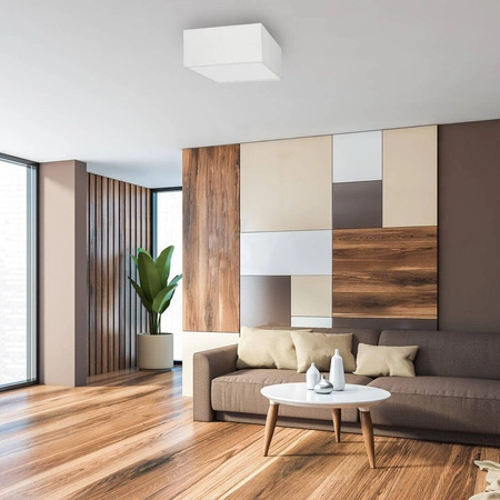 Lampa sufitowa ALBION, MLP7506, biel/bawełna, 2x60W E27