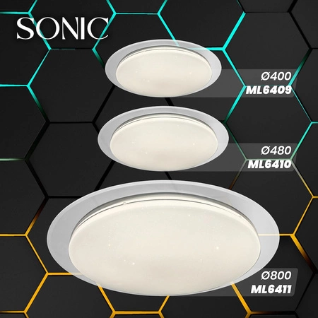 Plafon SONIC 35W LED Ø450 mm