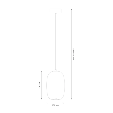 Lampa wisząca VASO 3 AMBER 4W